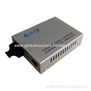 10/100/1000M fiber Ethernet media converter, SC/80km for telecommunication equipment